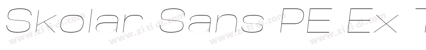 Skolar Sans PE Ex Th字体转换